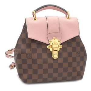 Louis Vuitton Clapton Backpack Damier Ebene Rucksack Handbag Pink/Brown